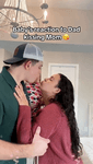 Baby reaction to mom and dad kissing 😽 baby babylove family momanddad usa - m.mp4